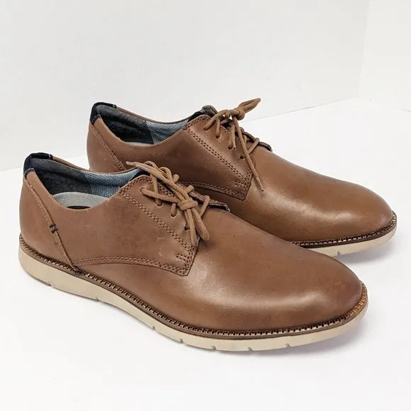 Josef Seibel Tyler Oxford, Brandy Leather, Mens 42 EU (US 9-9.5 M)