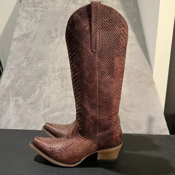 Junk Gypsy Lane Desert Highway Cowboy Boots Womens 7.5 Pink Textured Western