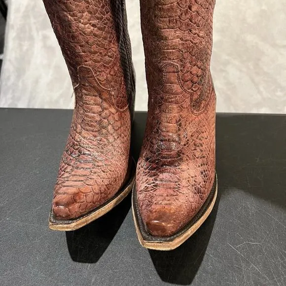 Junk Gypsy Lane Desert Highway Cowboy Boots Womens 7.5 Pink Textured Western