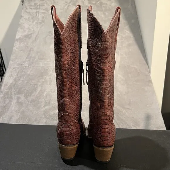 Junk Gypsy Lane Desert Highway Cowboy Boots Womens 7.5 Pink Textured Western