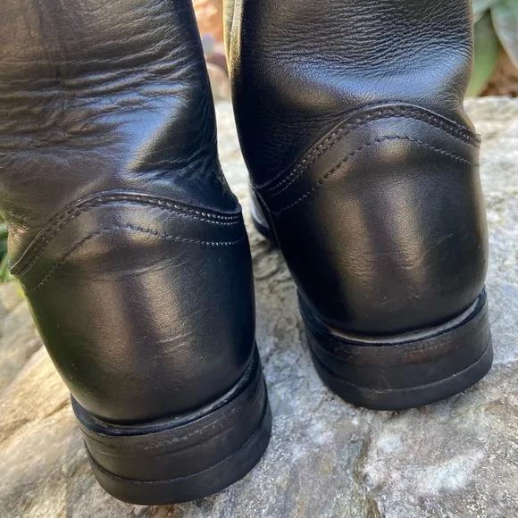 Justin Black Western Cowboy Ropers/Boots