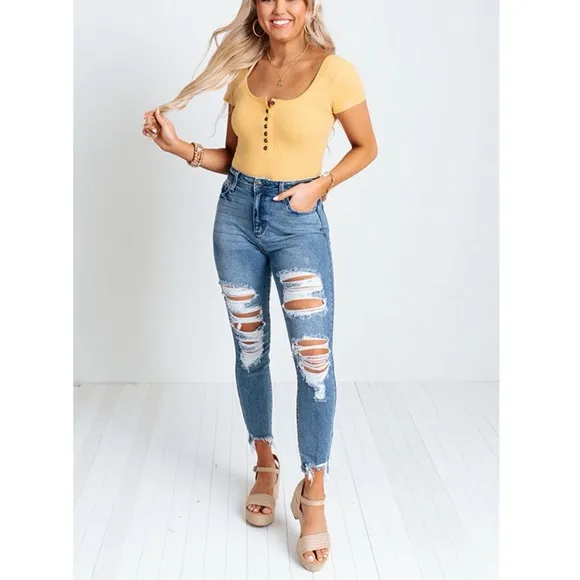 Jute Ankle Strap Platform Block Heel Sandal