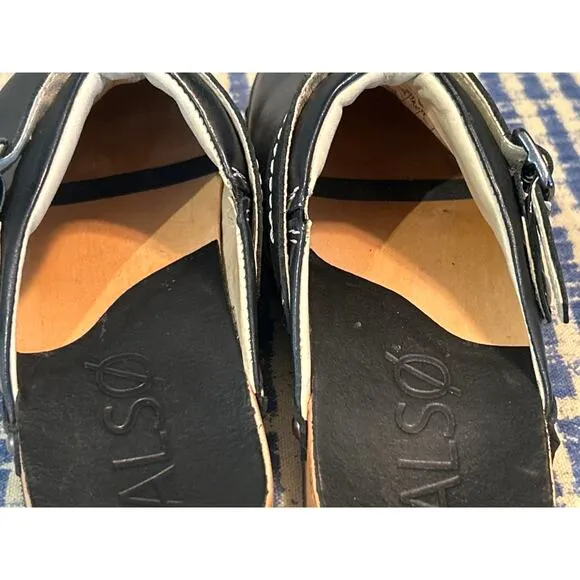 Kalso Earth SHANTI Black Leather Clog