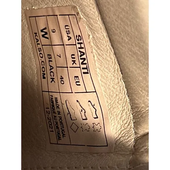 Kalso Earth SHANTI Black Leather Clog