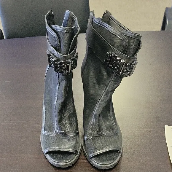 Karl Lagerfeld Elegant Black Women's Heeled Boots
