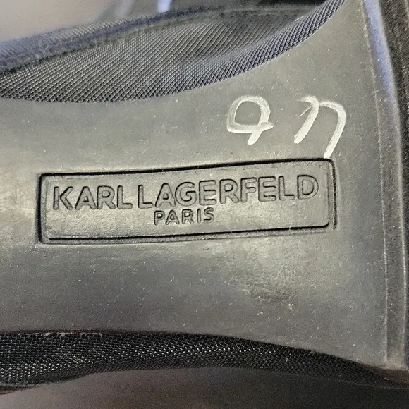 Karl Lagerfeld Elegant Black Women's Heeled Boots