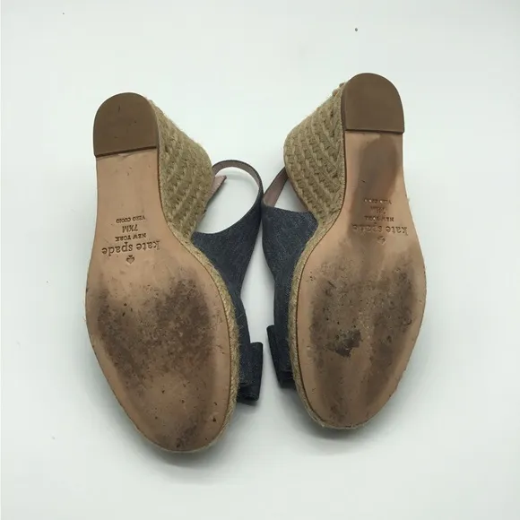 Kate Spade Boardwalk Denim Espadrille Wedges