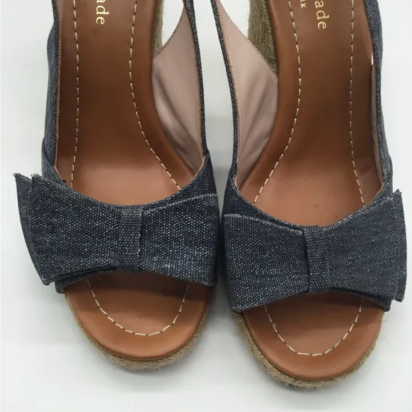 Kate Spade Boardwalk Denim Espadrille Wedges