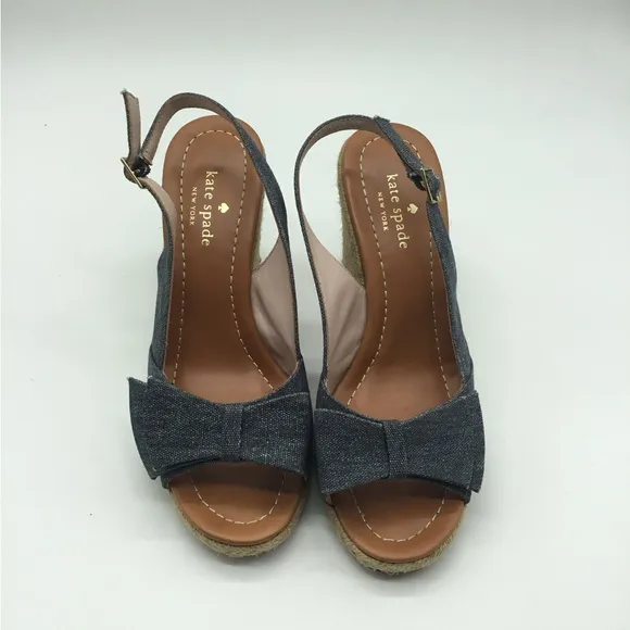 Kate Spade Boardwalk Denim Espadrille Wedges