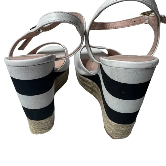 Kate Spade Deanna white vacchetta wedges 5 espadrille