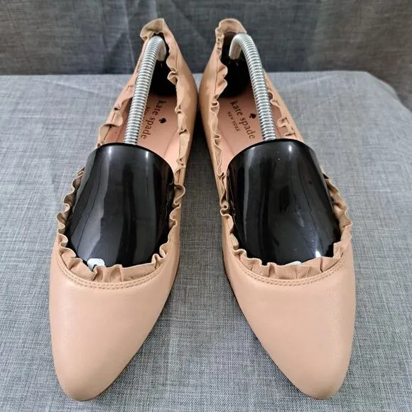 Kate Spade Leather Flats Sz 6.5 New York