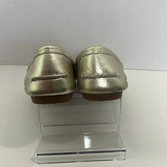 Kate Spade New York Bernice Gold LeatherLoafers Flats Size 9.5 Women's