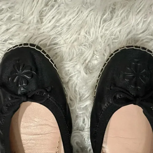 Kate Spade New York Womens Slip-On Espadrille Flats - Black Sz 8