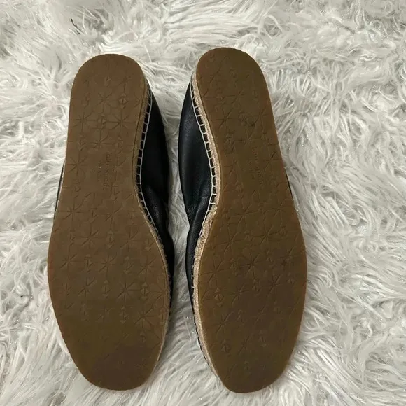 Kate Spade New York Womens Slip-On Espadrille Flats - Black Sz 8