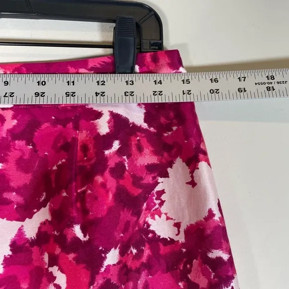 Kate Spade NY The Madison Ave Collection Pencil Skirt Sz 6/8 pink Floral Silk