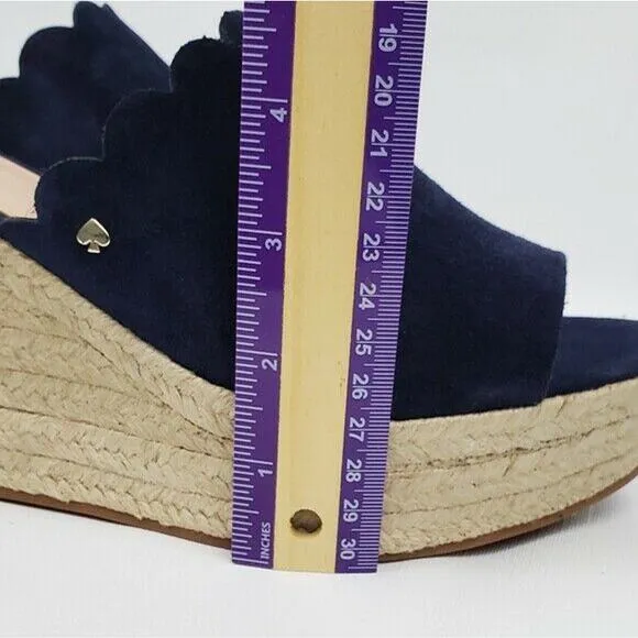 Kate Spade Toby Wedges Women's Espadrille Blue Sandal Size 9📦