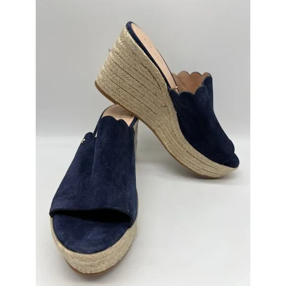 Kate Spade Toby Wedges Women's Espadrille Blue Sandal Size 9📦