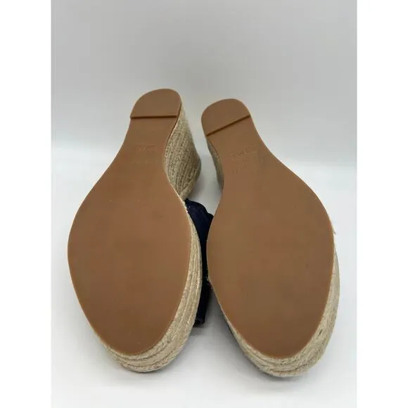Kate Spade Toby Wedges Women's Espadrille Blue Sandal Size 9📦