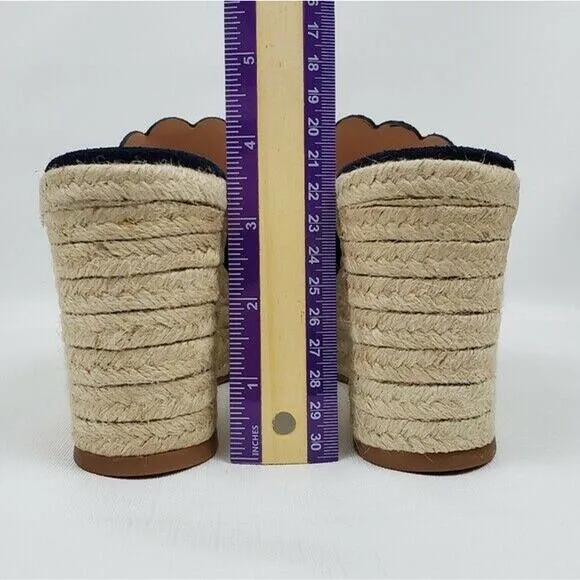 Kate Spade Toby Wedges Women's Espadrille Blue Sandal Size 9📦