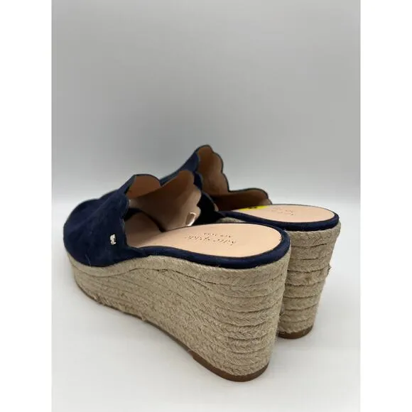 Kate Spade Toby Wedges Women's Espadrille Blue Sandal Size 9📦