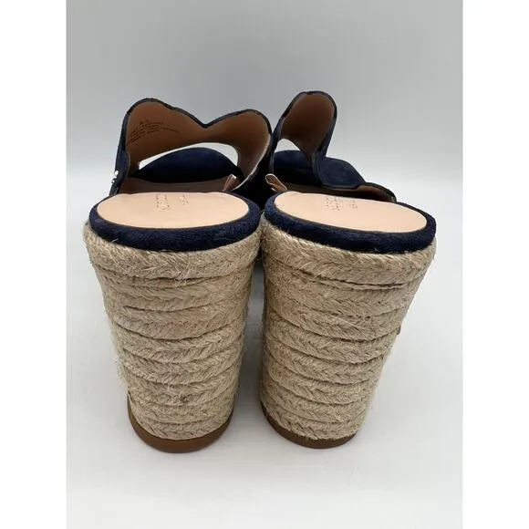 Kate Spade Toby Wedges Women's Espadrille Blue Sandal Size US 8.5📦