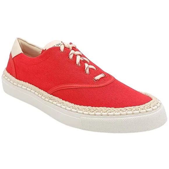 Kate Spade Women Espadrille Sneakers Boat Party Size US 7.5B Coral Rose Canvas
