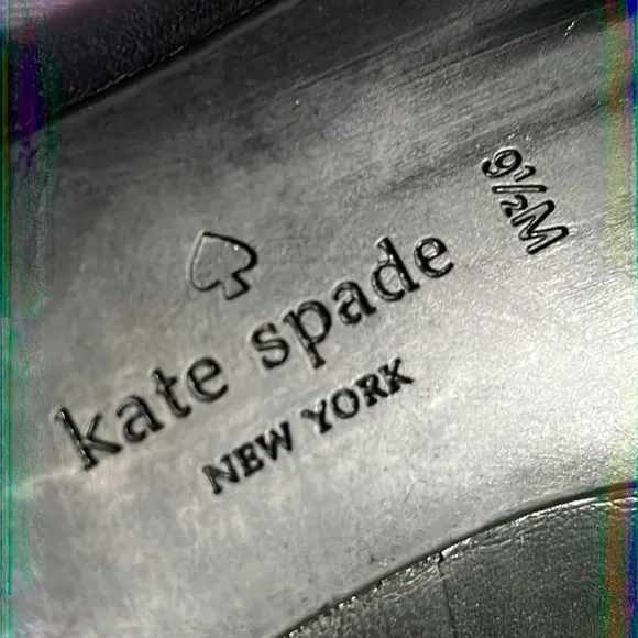Kate Spade Women's Bowdie Ballet Flats pump black with gold bow