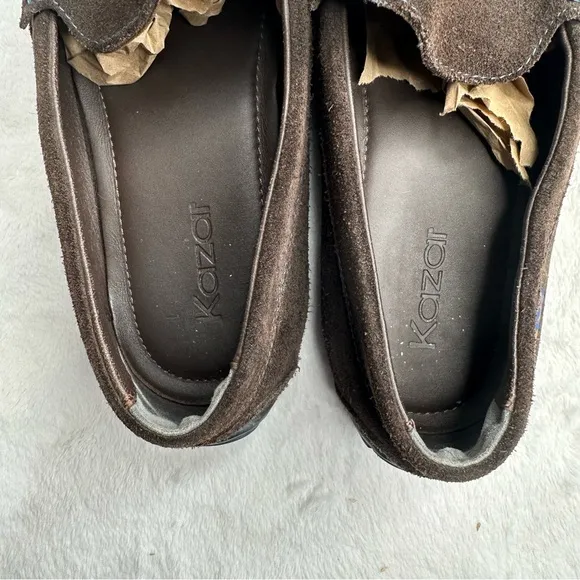 Kazar Brown Men's Chauffeurs Mocasín Size‎ 43 (US 10) LAMBSKIN SLIP-ON