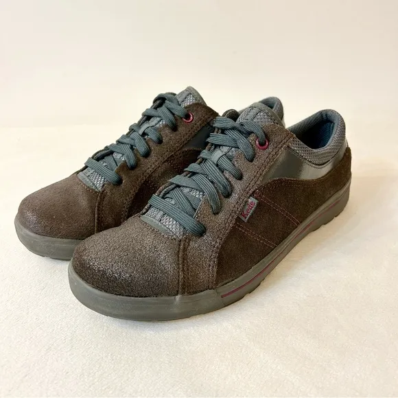 Keds Women’s Metallic Brown and Gray Suede Sneakers Size 8.5