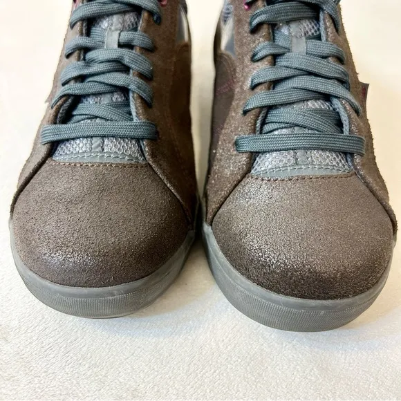 Keds Women’s Metallic Brown and Gray Suede Sneakers Size 8.5