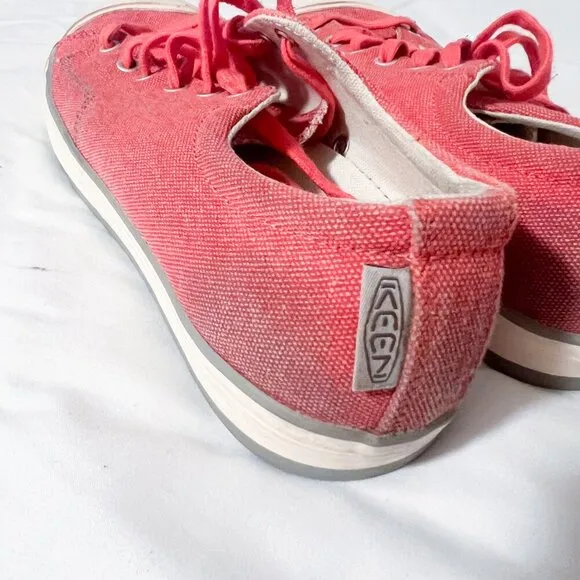Keen Coronado Vulcanized Red Denim Sneakers Shoes Size 10 style 1008504
