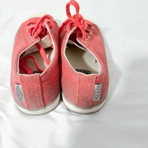 Keen Coronado Vulcanized Red Denim Sneakers Shoes Size 10 style 1008504