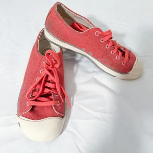 Keen Coronado Vulcanized Red Denim Sneakers Shoes Size 10 style 1008504