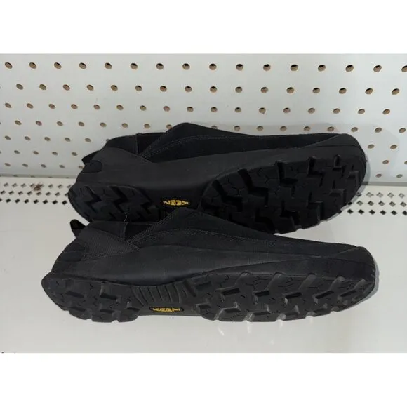 KEEN Jasper Mens Suede Slip On Casual Loafers Moccasins Shoes Size 12 Black