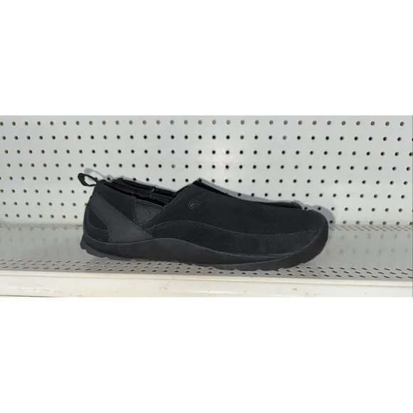 KEEN Jasper Mens Suede Slip On Casual Loafers Moccasins Shoes Size 12 Black
