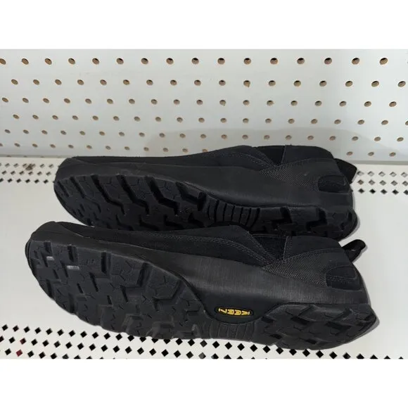 KEEN Jasper Mens Suede Slip On Casual Loafers Moccasins Shoes Size 12 Black