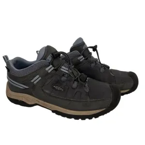 Keen Kids Targhee Grey Leather Waterproof Hiking Shoes Size 6