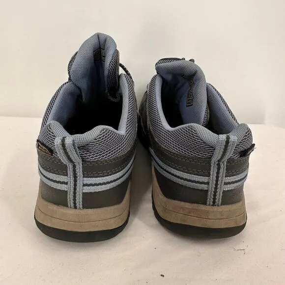 Keen Kids Targhee Grey Leather Waterproof Hiking Shoes Size 6