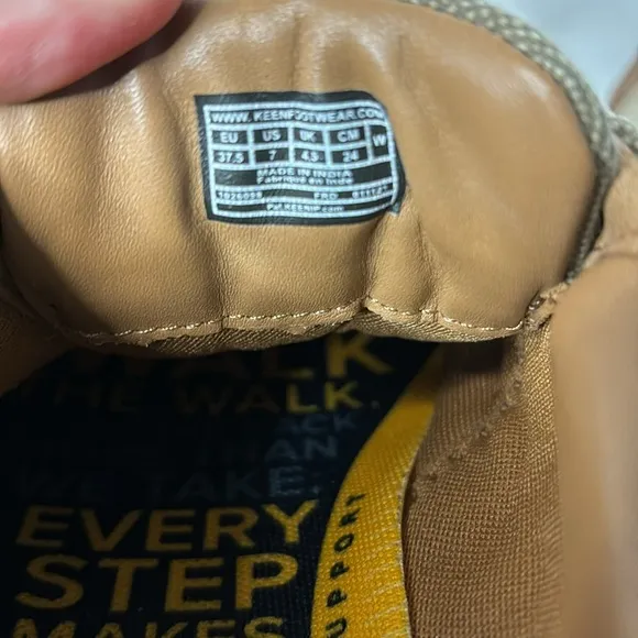 Keen Presidio Canvas Lace Up Sneakers Women’s 7 Tan Khaki Comfort Walking Shoes