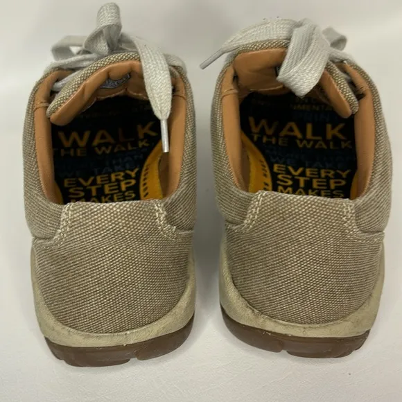 Keen Presidio Canvas Lace Up Sneakers Women’s 7 Tan Khaki Comfort Walking Shoes