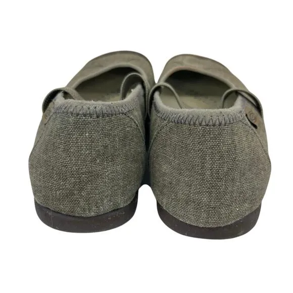 Keen Sienna MJ Mary Jane Tan Beige Canvas Comfort Lightweight Shoes Size 6.5