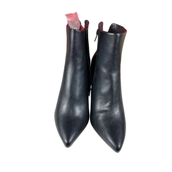 Kelly &amp; Katie Eve Bootie Black Pointed Toe Stiletto Heel Ankle Boots Size 8.5**