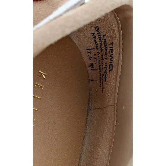 Kelly &amp; Katie Tiewiel Womens Size 7.5 M Tan Moc Toe Slip On Flat Boat Shoes