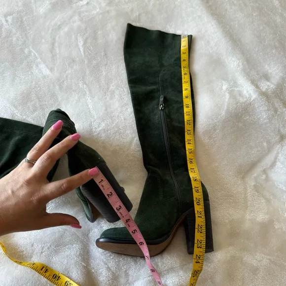 Kelsi Dagger Brooklyn Logan Over The Knee Heeled Boots 5.5