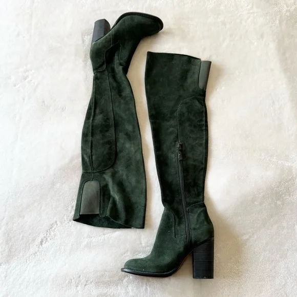 Kelsi Dagger Brooklyn Logan Over The Knee Heeled Boots 5.5