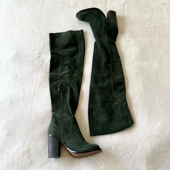 Kelsi Dagger Brooklyn Logan Over The Knee Heeled Boots 5.5