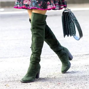 Kelsi Dagger Brooklyn Logan Over The Knee Heeled Boots 5.5