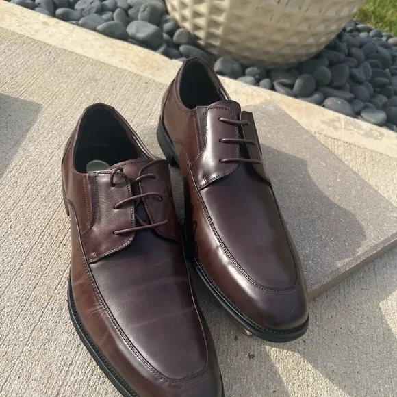 Kenneth Cole Brown Leather Oxford Shoes