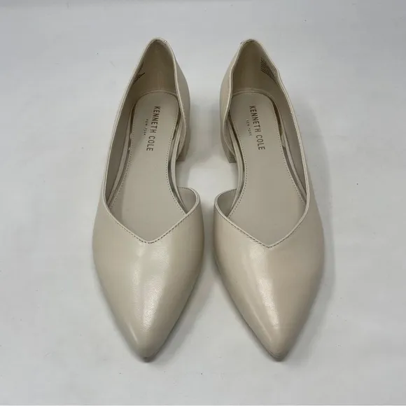 Kenneth Cole Carolyn Slip On Leather d’Orsay Low Pump Flats - NWT