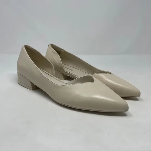 Kenneth Cole Carolyn Slip On Leather d’Orsay Low Pump Flats - NWT